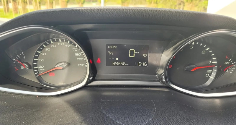 Peugeot 308 cena 32900 przebieg: 190000, rok produkcji 2018 z Góra małe 92